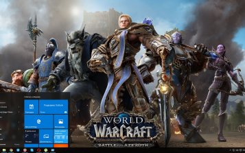 World of Warcraft: Battle for Azeroth Theme Desktop