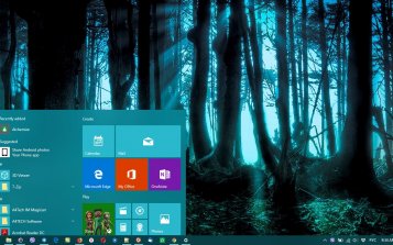 Dark Forest Theme Desktop