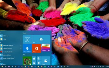 Holi Theme Desktop