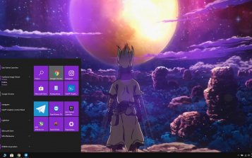 Dr. Stone Theme Desktop