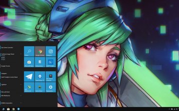 Riven (LOL) Theme Desktop