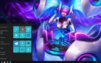 Sona (LOL) Theme Desktop