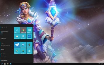 Crystal Maiden (DotA 2) Theme Desktop