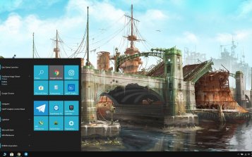 Fallout Landscapes Theme Desktop