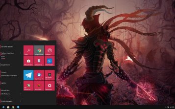 Demon Hunter (Diablo III) Theme Desktop