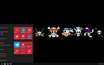One Piece Logo Theme Desktop