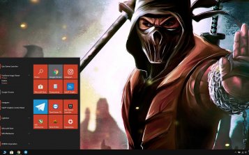 Scorpion (Mortal Kombat) Theme Desktop