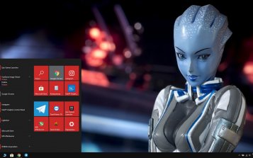 Liara T'soni Theme Desktop