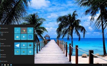 Tropical Beach Theme Desktop