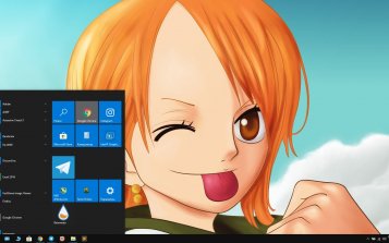 Nami (One Piece) Theme Desktop