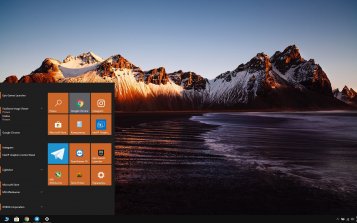 Black Sand Beach Theme Desktop