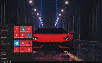 Lamborghini Red Theme Desktop