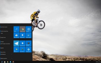 Downhill Biking Theme Desktop
