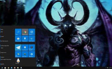 Illidan Stormrage Theme Desktop