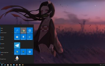 Nezuko Kamado Theme Desktop