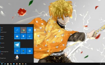 Zenitsu Agatsuma Theme Desktop