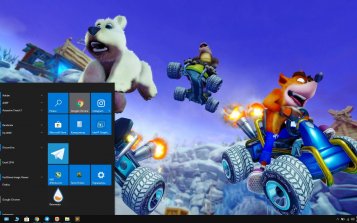 Crash Team Racing Theme Desktop