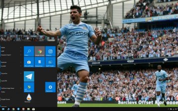 Sergio Aguero Theme Desktop