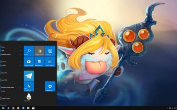 Janna (LoL) Theme Desktop