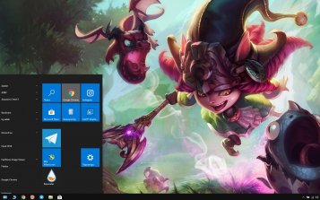 Lulu (LoL) Theme Desktop