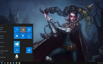 Vayne (LoL) Theme Desktop