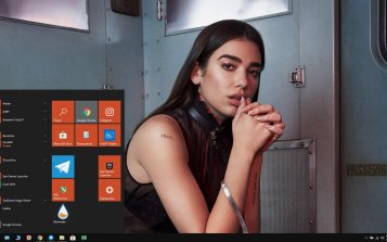 Dua Lipa Theme Desktop