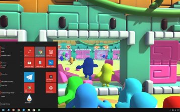 Fall Guys Theme Desktop