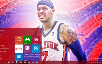 Carmelo Anthony Theme Desktop