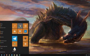 Monster Hunter World Theme Desktop