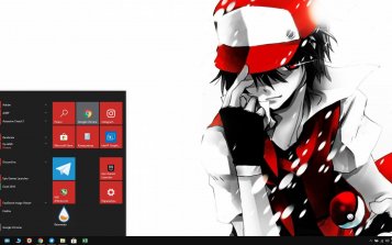 Pokemon Red/Blue Theme Desktop