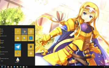 Alice Zuberg Theme Desktop