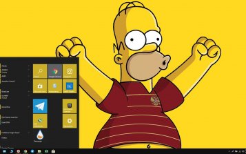 Homer Simpson Theme Desktop