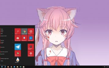 Yuno Gasai Theme Desktop