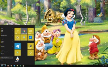 Snow White Theme Desktop