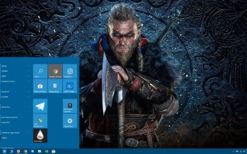 Assassin's Creed Valhalla Theme Desktop