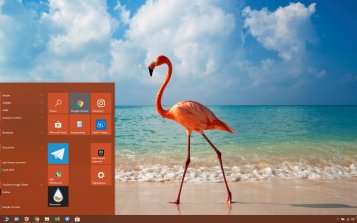 Flamingo Theme Desktop