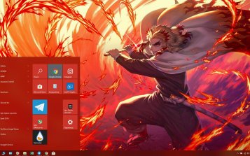 Kyojuro Rengoku Theme Desktop