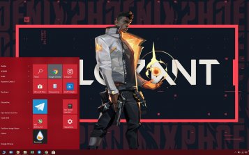 Phoenix (Valorant) Theme Desktop