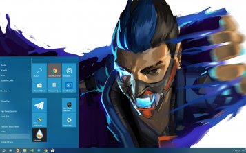 Yoru (Valorant) Theme Desktop