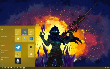 Omen (Valorant) Theme Desktop