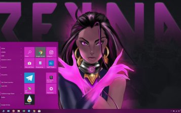 Reyna (Valorant) Theme Desktop