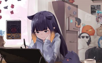 Hololive Theme Desktop