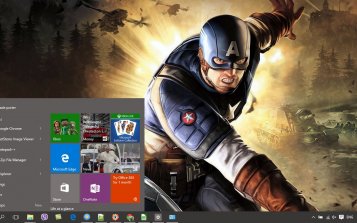 Captain America Theme Desktop