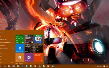 Silver Surfer Theme Desktop