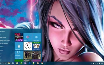 Psylocke Theme Desktop