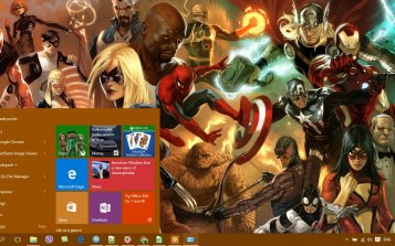 Collage Comics Theme Desktop