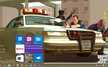 Grand Theft Auto IV Theme Desktop