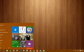 Wood Theme Desktop