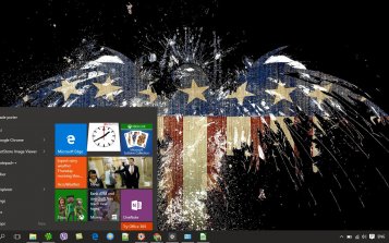 American Flag Theme Desktop