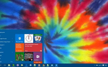 Tie Dye Theme Desktop